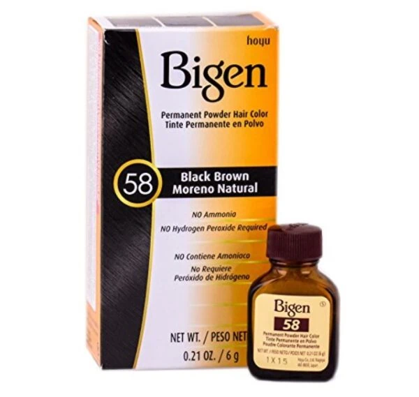 Bigen Permanent Powder Hair Colour - Black Brown