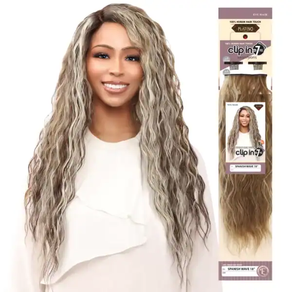 Eve Hair Platino Clip in 7pcs (Spanish Wave)