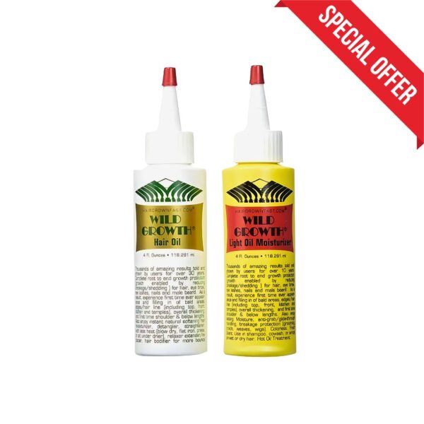 Wild Growth Hair Oil + Light Oil Moisturizer