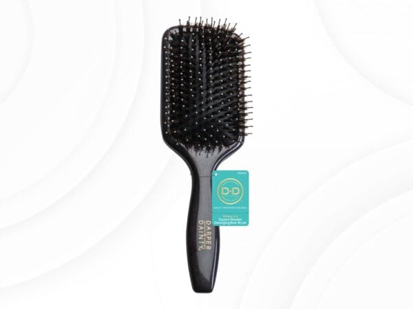 Dapper & Dainty Square Wooden Detangling Boar Brush No.80039